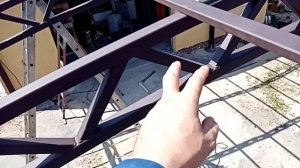 Классический, двускатный, арочный автонавес 6х6м