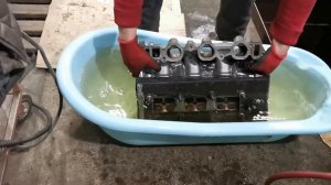 Опрессовка ГБЦ двигателя 5vz-fe.