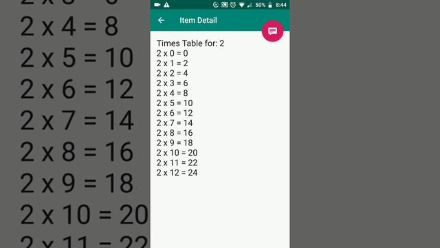 Times Table app Part 1