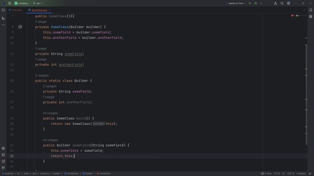 Паттерны проектирования в Java | Builder смотреть онлайн