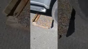 Тестирование покрытия из декоративного щебня и связующего полимера. Часть - 2