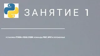 Уроки python. #1 Установка python и visual studio. Команды print и input. Переменные смотреть онлайн