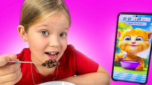 Лера и говорящий Том - хорошие утренние привычки