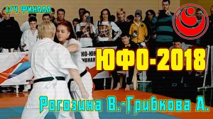 Киокусинкай.ЮФО-2018.Рогозина В.-Грибкова А.(1-4 финала)