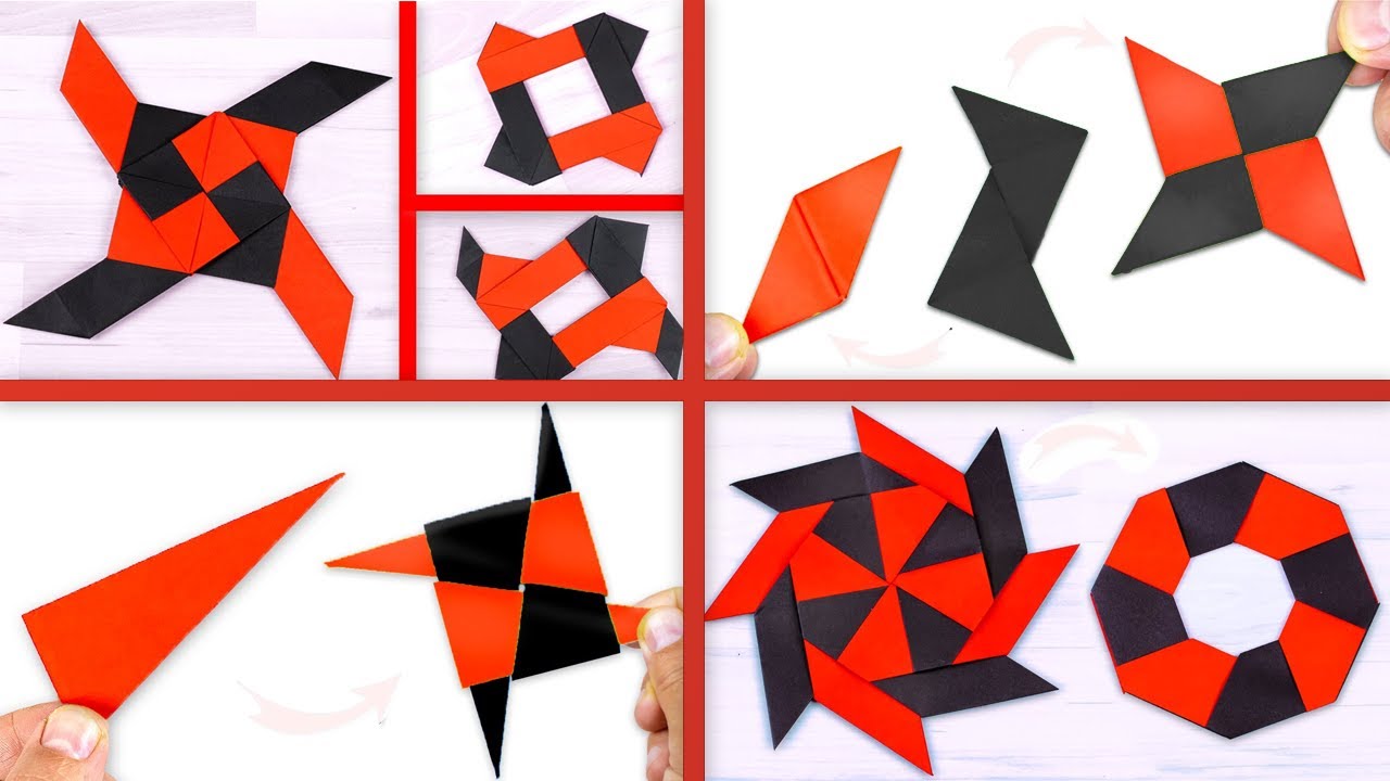 4 Идеи Оригами сюрикен из бумаги А4 оружие Ниндзя своими руками. Как сделать Бумажный антистресс