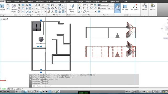 secciones transversales a partir de un dibujo en 3D смотреть онлайн