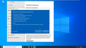 Windows 10 - PC zurücksetzen / Reset