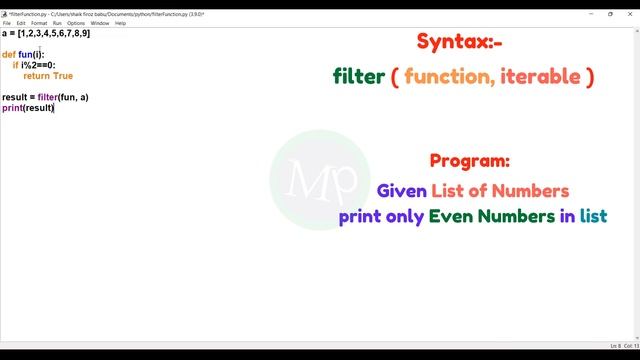 #88 Python Filter Function In Telugu | Filter Built-in Function In Python | Python In Telugu