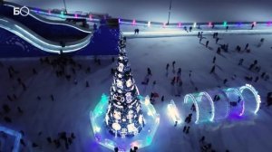 Новогодняя Казань с высоты птичьего полета