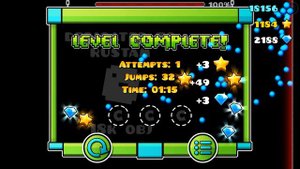 прохождение 1 (первого) уровня в shadow gauntlet! | в Geometry dash!