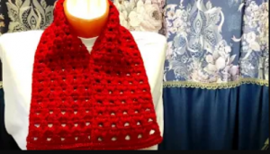 ШАРФИК НА ВЕСНУ крючком.  КОМПЛЕКТ ШАРФ И ШАПОЧКА крючком, для начинающих. (720p).mp4