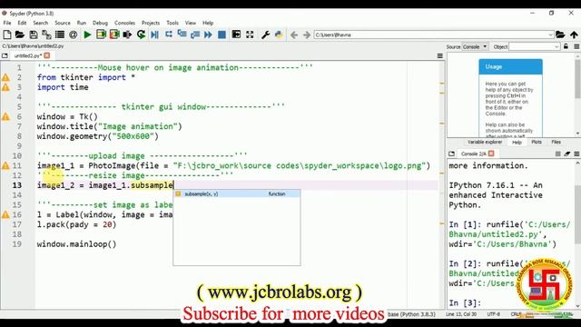 How to make interactive tkinter GUI cursor hover on image animation ? смотреть онлайн