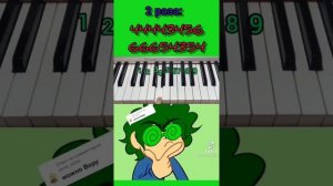 Как играть музыку из меме 13 карт на пианино? ч.о.