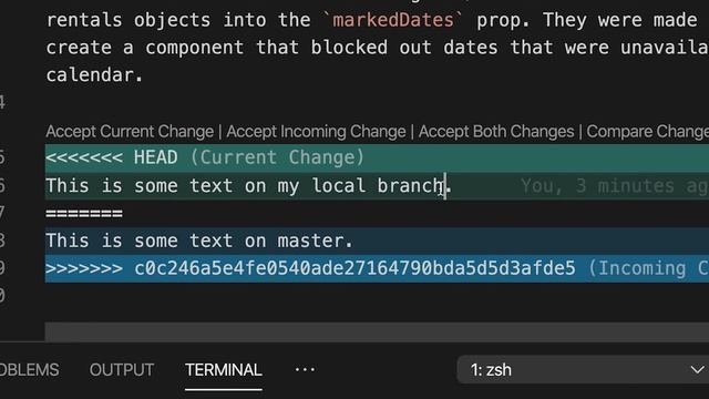 How to resolve merge conflicts in Visual Studio Code | Fast tutorial 2020 смотреть онлайн