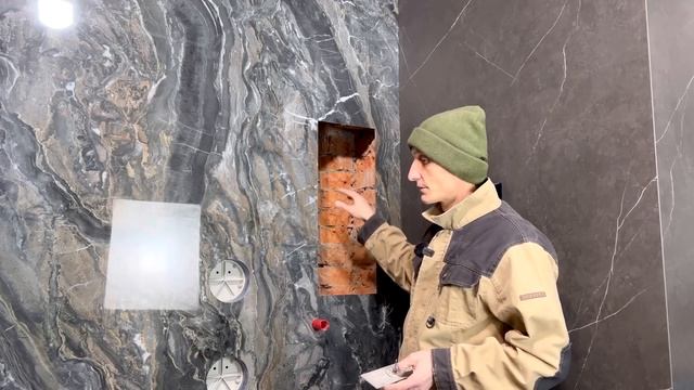 Ошибка при Укладке Крупноформатной Плитки | Изготовление Ниши после Укладки Плитки смотреть онлайн