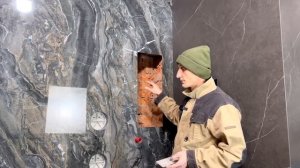 Ошибка при Укладке Крупноформатной Плитки | Изготовление Ниши после Укладки Плитки