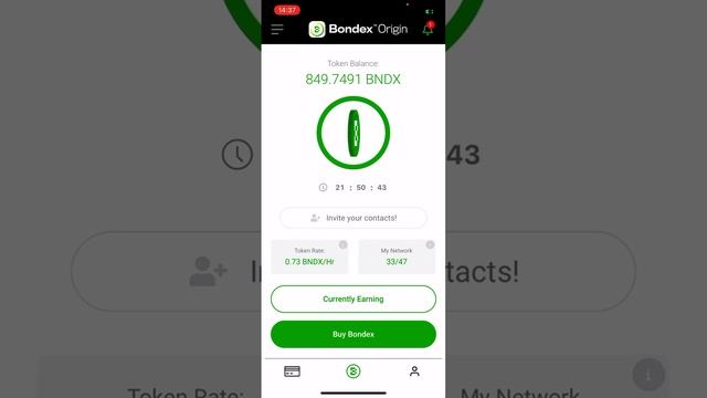 Пассивный заработок на Bondex/Заработок на МАЙНИНГЕ с телефона! 10$ в день с помощью Bondex Origin!
