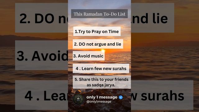 only 1 message | |#ramadan2023  #islamicstatus #muslimstatus