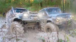 OFF ROAD ИСПЫТАНИЕ МАШИН И РАЗНЫХ КОЛЁС на Уаз, Нива и Уаз Патриот на бездорожье