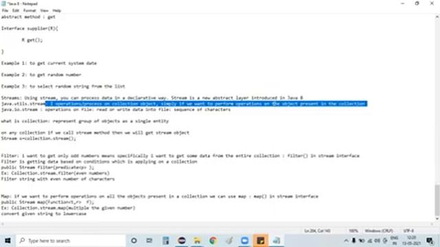 Overview on Stream|| Java 8 Streams ||Filter || Map  | Java 8 features for Beginners