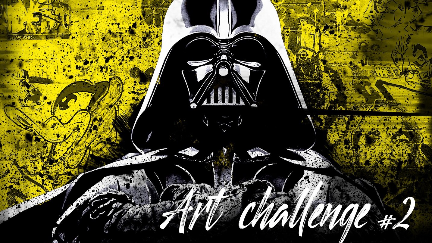 АРТ челлендж 2 день | Digitalart ART CHALLENGE | Дарт Вейдер - Darth Vader | day #2