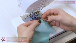 Как обработать уголки на шифоне при выполнении узкого (московского) шва