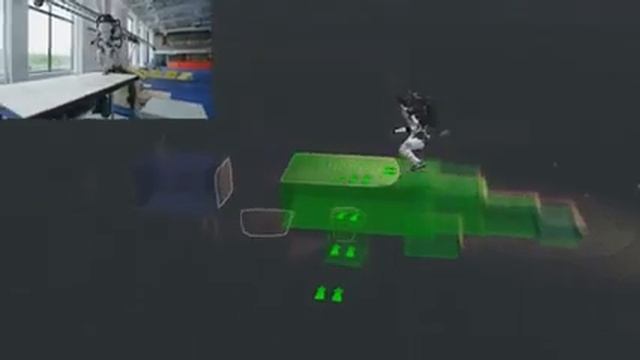 3D визуализация того, как видят роботы Boston Dynamics смотреть онлайн