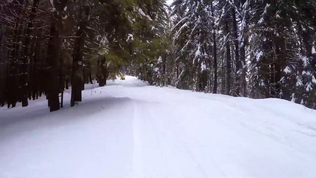 Буковель 2018. Прогулка на снегоходах. смотреть онлайн