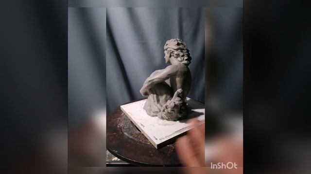 Скульптура/сувенир Демон. Этапы создания скульптуры. Скульптура в пластилине.