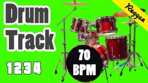 Drum Beat Reggae - 70 BPM - 4/4 - Visual Metronome