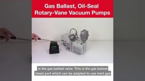 Клапан газового балласта пластинчато-роторных вакуумных насосов Welch