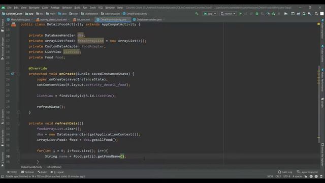 Android Studio | Calories Count Application using SQLite Database | Part 5 #AndroidStudio # Android
