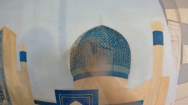 Роспись стен Две мечети Аль акса Амир Темур Wall painting Al Aqsa смотреть онлайн