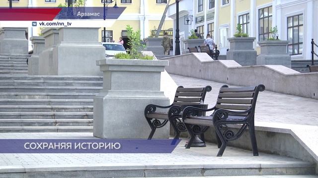 Соборная площадь и прилегающие к ней территории преобразились после благоустройства в Арзамасе