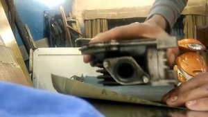 Притирка головки на скутаре на мотоцикле на мопеде шлифовка головки своими руками