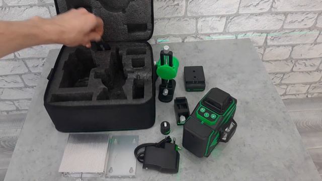 Лазерный уровень 4D 16 линий смотреть онлайн