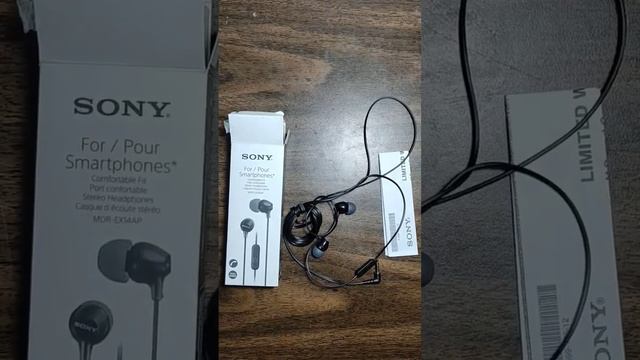 Unboxing of Sony Headphone MDR-EX14AP