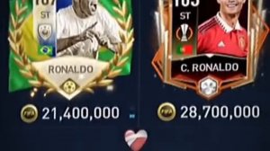 Ronaldo VS Ronaldo nazario Card fifa