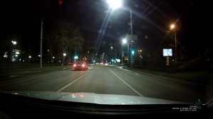 Ночная съемка видеорегистратора sho-me А 12-gps-glonass