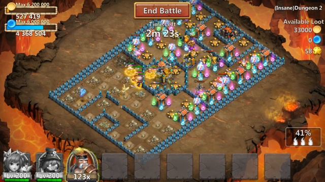 Pumpkin duke  8 Regenerate  Crazy heals  Glacie  Castle clash