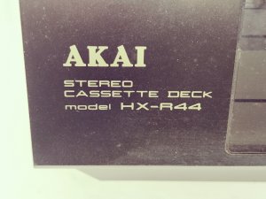 Винтажная стереокассетная дека Akai KX-R44 в отличном состоянии-ЯПОНИЯ-1984-год