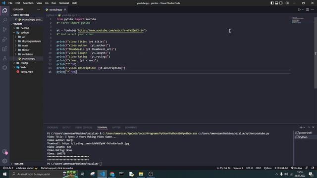 Python Youtube Video Analyzr смотреть онлайн