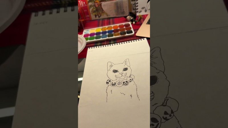 Приспособилась) #творчество #рисование #speedpaint #видеосъемка #backstage #художник