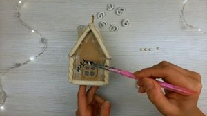 ПРЯНИЧНЫЙ ДОМИК-ФОНАРИК на елку / Елочная игрушка своими руками DIY