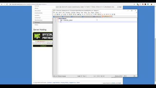 Mob Heads [Mythic Mobs Items Tutorial] смотреть онлайн