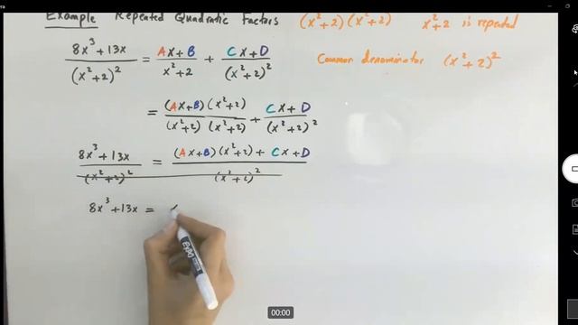 Partial Fractions (8x^3+13x)/(x^2+2)^2 смотреть онлайн