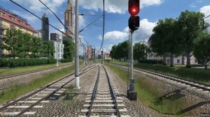 Transport Fever 2 - Сибирия. Поездка на электропоезде по маршруту "Фермерское - Портовый"