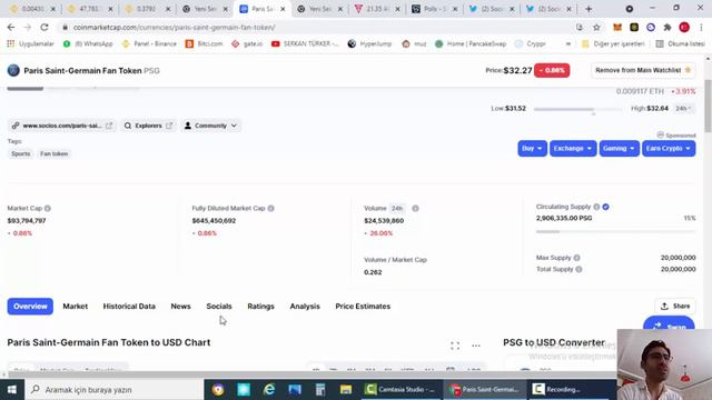 CHİLİZ-CHZ NİN GELECEĞİ VAR MI? #chz #chiliz #socios #taraftartoken #token #psg #bar #gal смотреть онлайн