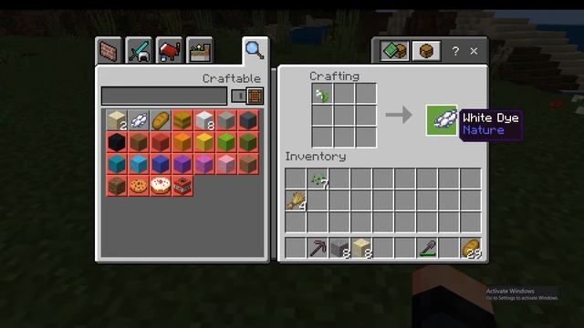 How To Make White Concrete Block In Minecraft | Minecraft Tutorial