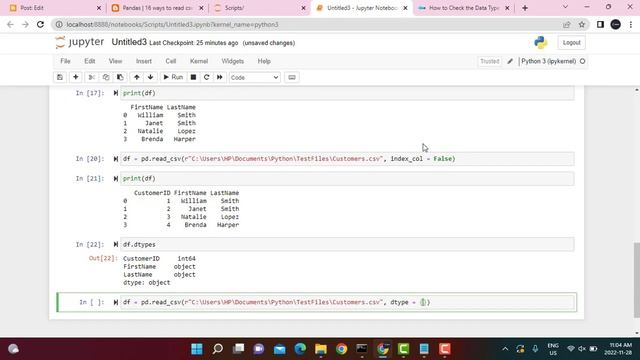 Python Tutorial | 16 Ways to Read a CSV File | Pandas | Read_csv